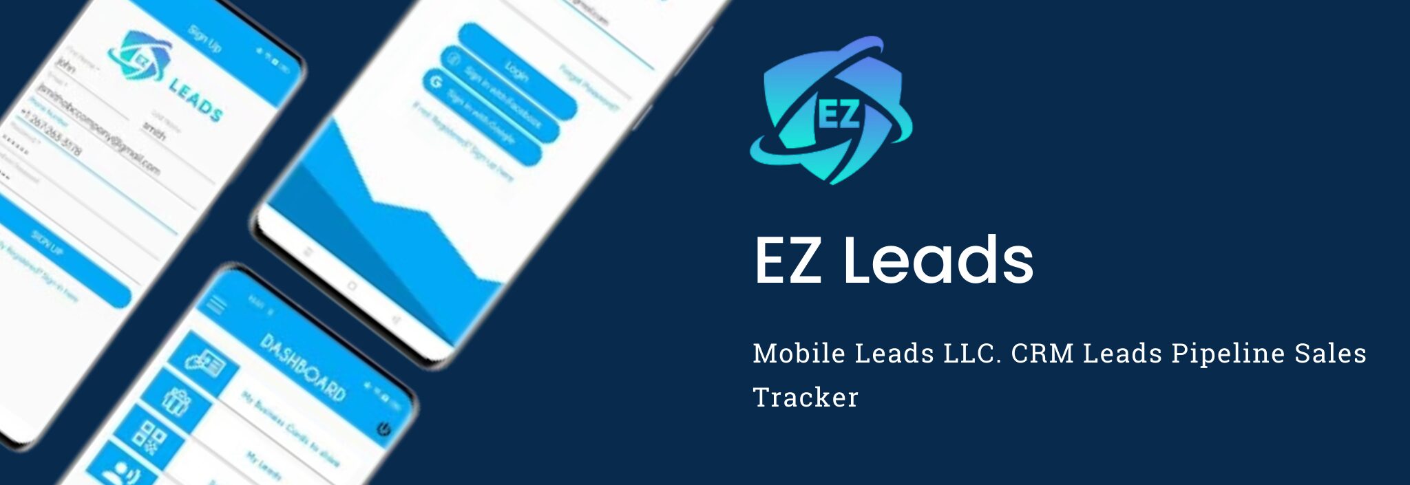 EZ Leads mobile digital business-card and contact-management application
