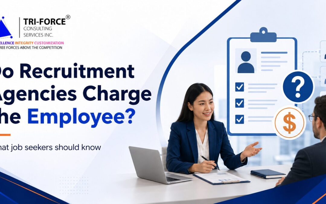 Do recruitment agencies charge the employee?